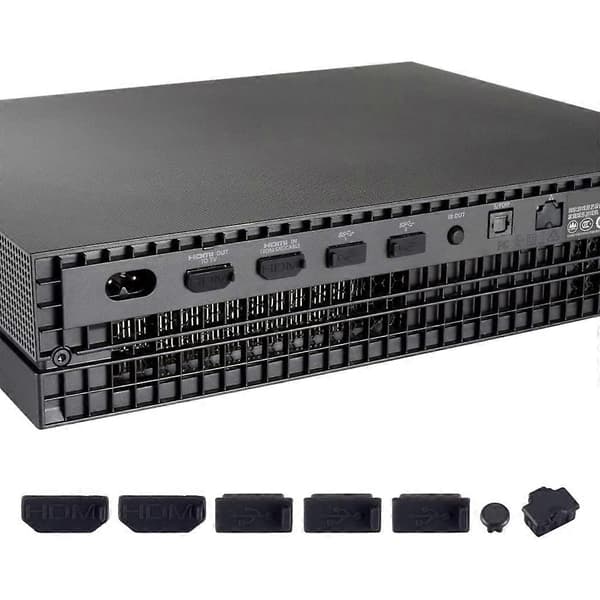 Dammskydd 1 Set med 7 st Dammsäkra Pluggar för XB One X Konsol Pluggar Dammskyddande Skydd Silikon Pluggar
