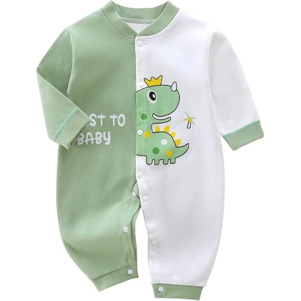 Baby Bodysuits Pojkar Flickor Bomulls Bodysuits Långärmad Onesie Sovkläder, Baby Bodysuits Spädbarnskläder 0-18 Månader