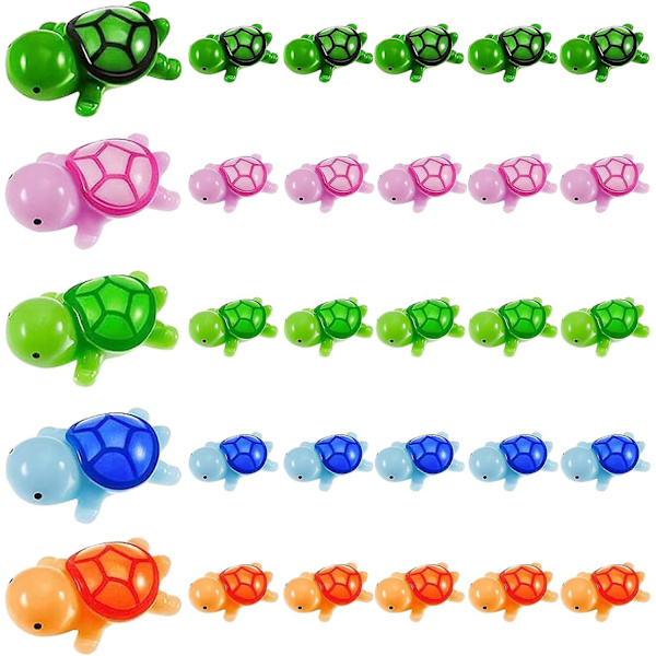 Miniature Skildpadde, Harpiks Skildpaddefigurer Multifarvet Havskildpadde Statue, Mini Skildpaddefigurer Til Fehave Mikrolandskab Kage Toppers