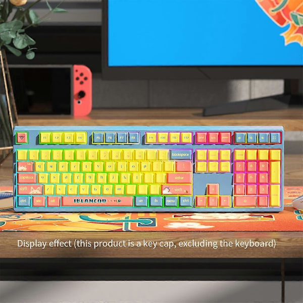 Custom PBT Keycaps 139 Taster Dye-Sublimation Søde Cherry Profil Taster Cherry Profil PBT Taster Tilbehør