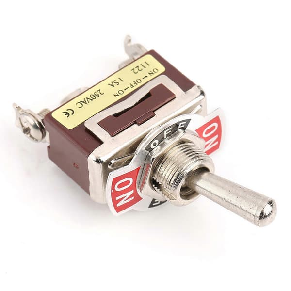 5 stk ONOFFON 3 Position Toggle Switch 3 Pin 12mm 15A 250VAC