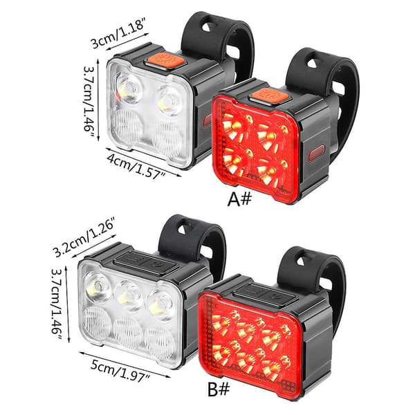 Baglygte Stor Bredvinklet Design LED Cykel Baglygte Multi-Tilstande
