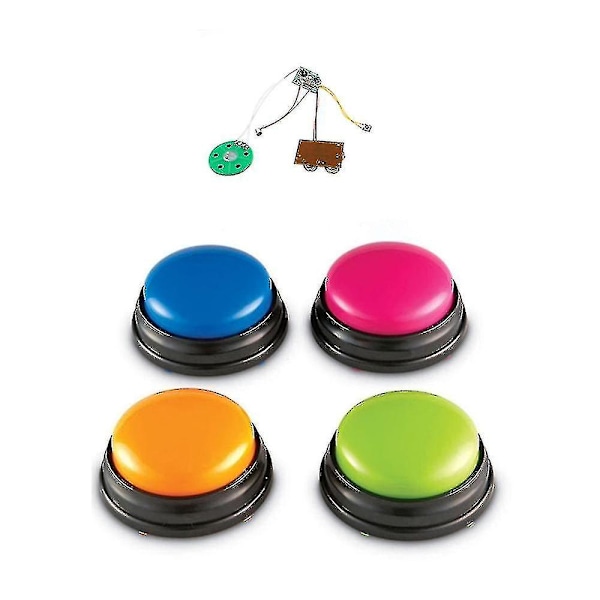 4pcs Interactive Dog Sound Buttons