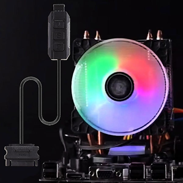 5V 3-polet RGB ARGB Controller Manuel Sata Strømforsyning LED Belysning til Computer