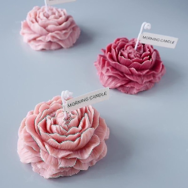 Duftende Lys Silicone Stor Peony Gipsform