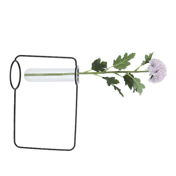 Innovativa Hängande Planteringsrör Transparent Hydroponisk Växtvas för Hemma Inomhus Svart