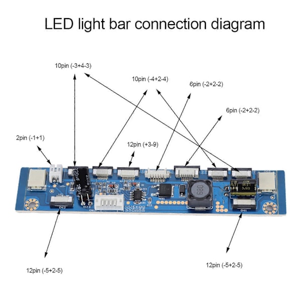 1524 Tuuman Universaali MultiInterface LED Boost -levy DIY-sarja 1026V