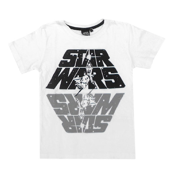 T-shirt  Kortärmad - Star Wars Vit, 134 - ca 9år