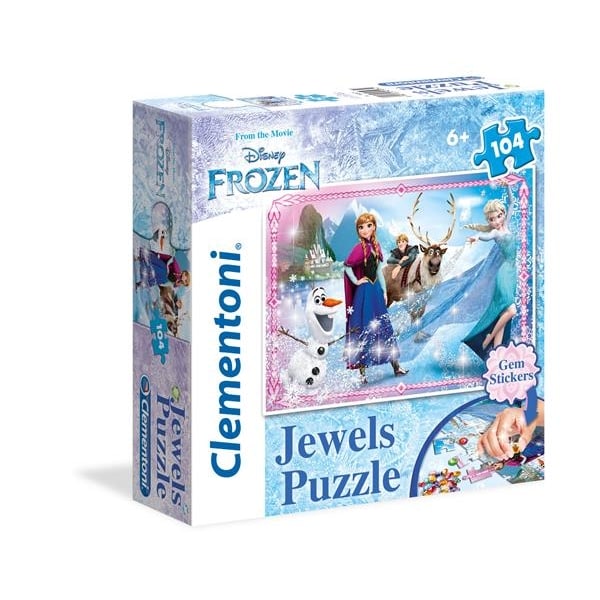Pussel med Juveler 104 bitar - Frost