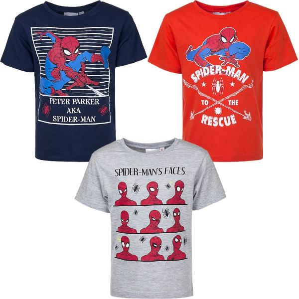 Spiderman T-shirt - Spindelmannen Grå 104 - ca 4år
