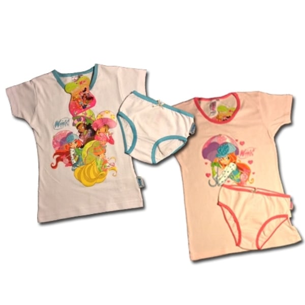 T-shirt och trosa - Winx Rosa, 8-10år