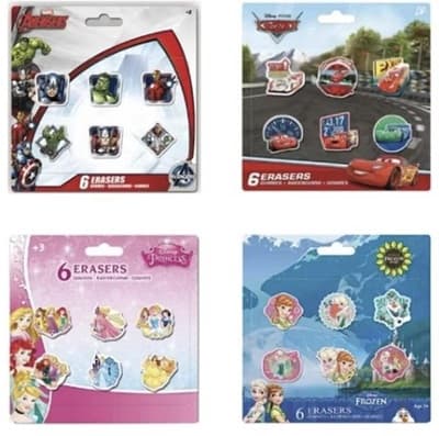 Suddgummin 6-pack storlek ca. 3cm Princess