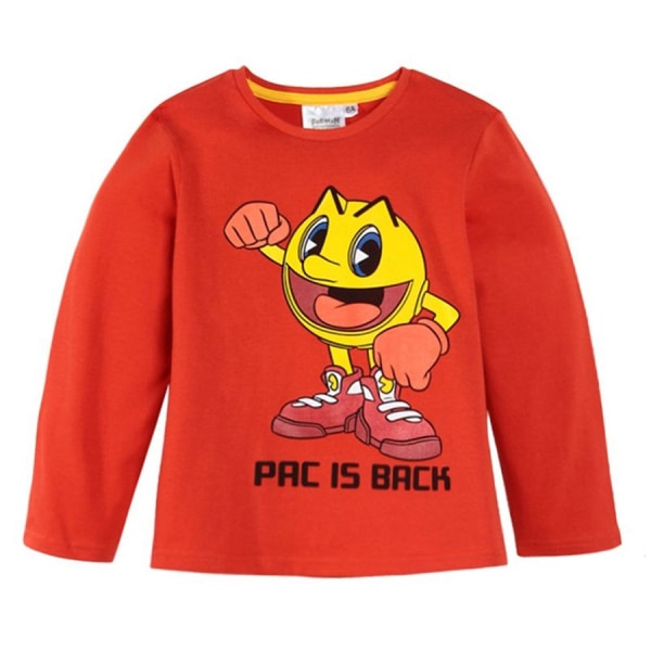 Pac-Man Röd långärmad T-shirt Storlek 98