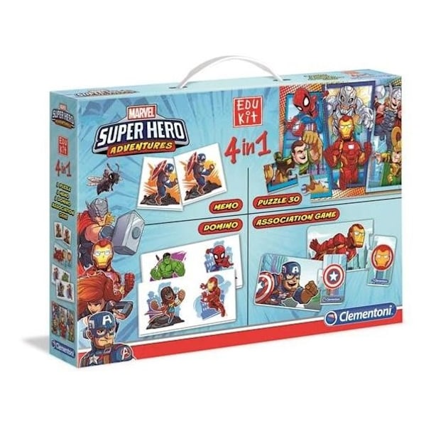 Spelpaket med 4 olika Spel - Marvel Superheros