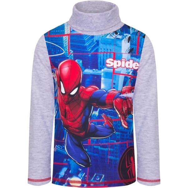 Polotröja - Spiderman - Spindelmannen Grå, 128 - ca 8år