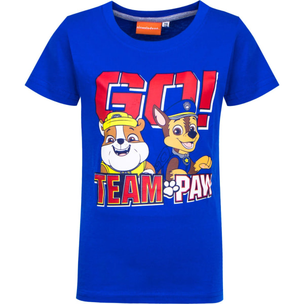 Paw Patrol kortärmad T-shirt Blå 116 - ca 6år