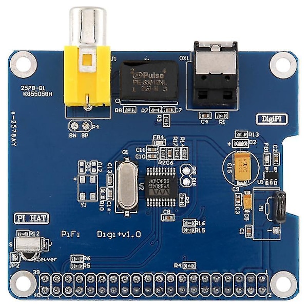 Sc07 Raspberry Pi Hifi Digi+ Digital Sound Card I2s Spdif Optisk Fiber For Raspberry Pi 3 2 Modell