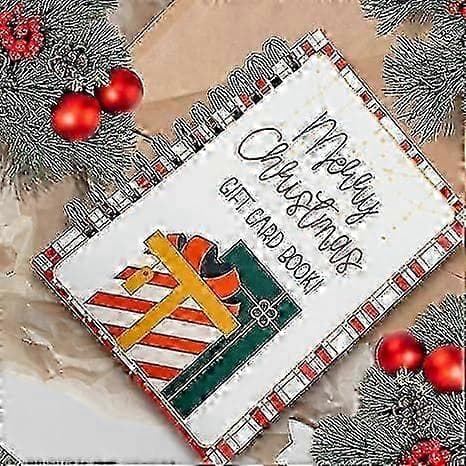 Julklappsbok med presentkort, Julklappsbok för studenter, God Jul presentkortsbok, Julklappshållare 1pc