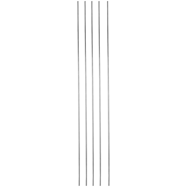5 stk DIY RC Model Rustfrit Stål Cirkelrund Stang 500mm x 3mm