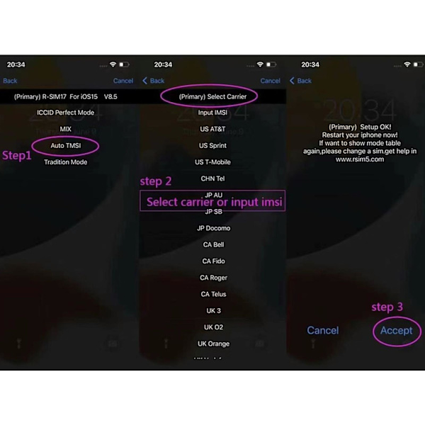 Rsim-17 Upplåsningskort 5g Special Upplåsningskort R-sim17, för imsi, mic, iccid, inbyggd redigering av Iccid Hand Rivning