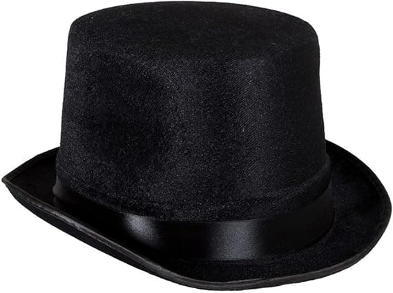 Festartikler danse sort magikerhat tryllehat høj hat jazzhat Halloween