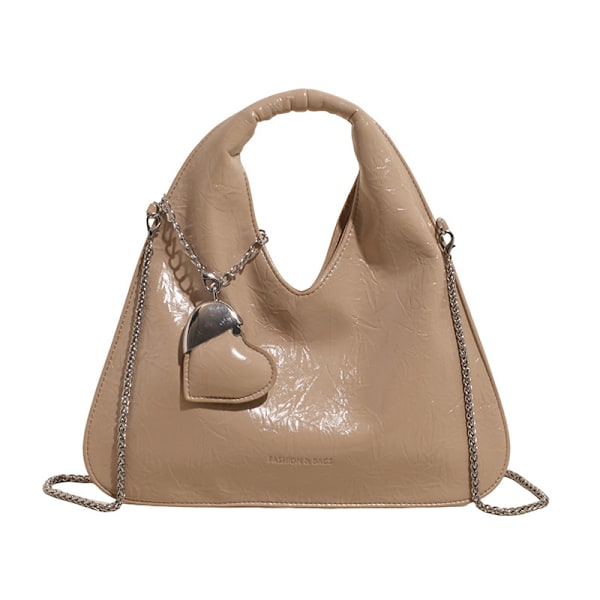 Niche design dame taske ny stil high-end atmosfære alsidig håndtaske unik specialformet skulder messenger taske Khaki