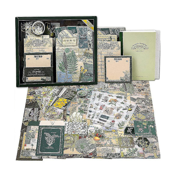 Esteettiset Scrapbooking-sarjat, Vintage Scrapbooking-sarjat, Ruudukko, Journalointitarvikkeet, DIY-lahjat, Lapsille