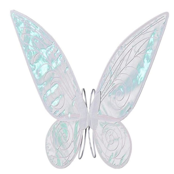 Värikäs Butterfly Wings Angel Elf Wings -lastenfestivaali Juhlarooliesitys rekvisiitta White