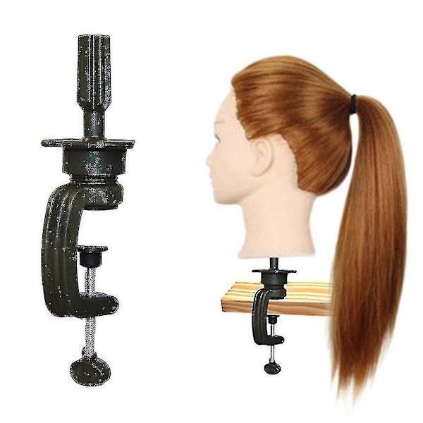 Langt Hår Træningshoved Model Frisør Stativ Dummy Øvelse Mannequin