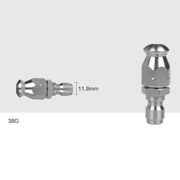 2x Painepesuri Viemäripuhdistusputken Suihkupää Pyörivä Suutin F:pyöreä Pää
