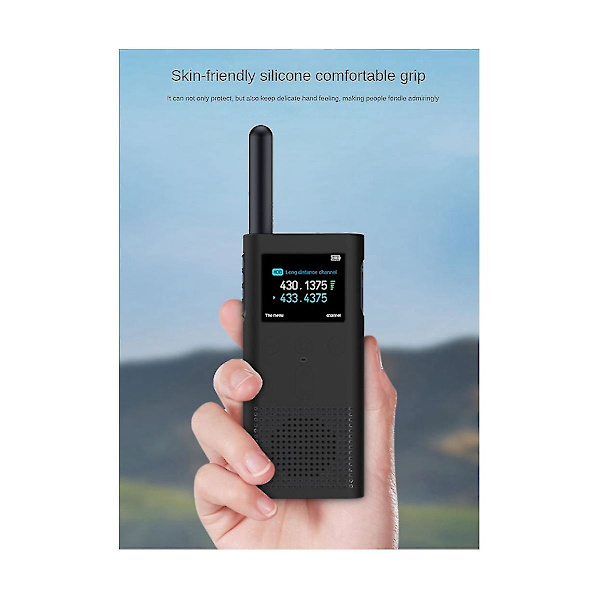 Skyddande fodral i silikon för Walkie Talkie 2s, svart