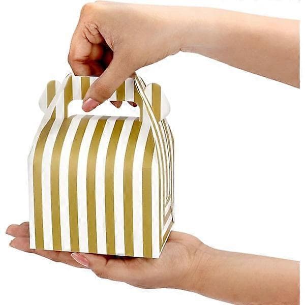Vita och Guld Kraftpappers Presentaskar (36-pack) - 16 x 11.