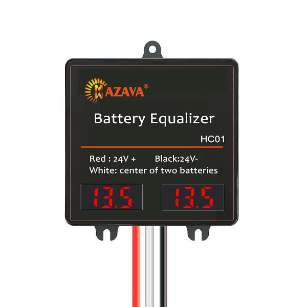 HC01 LED Display Batteri Equalizer for 2 X 12V aktive batterier Balanser 2S Spenning Bly Acid Li Li-Ion LiFePO4 batteri