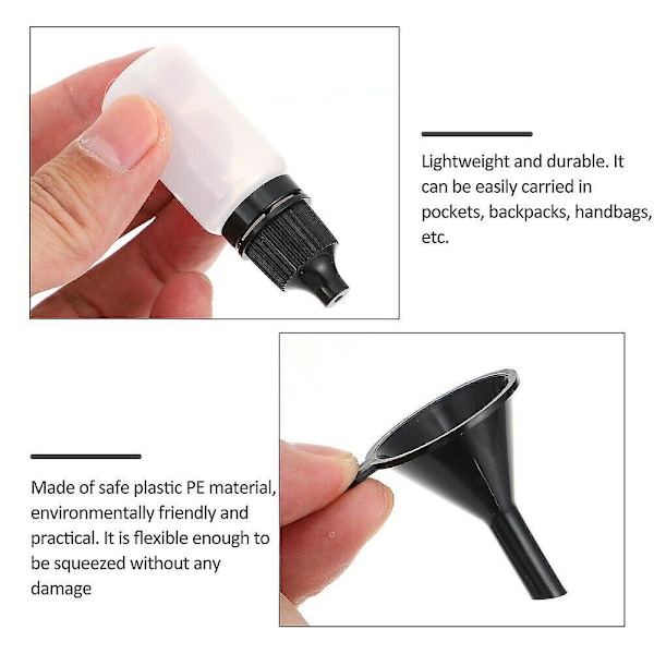 20 kpl 10 ml Luotettavia Tippapullosettiä Pieniä Tippapulloja Kotiin
