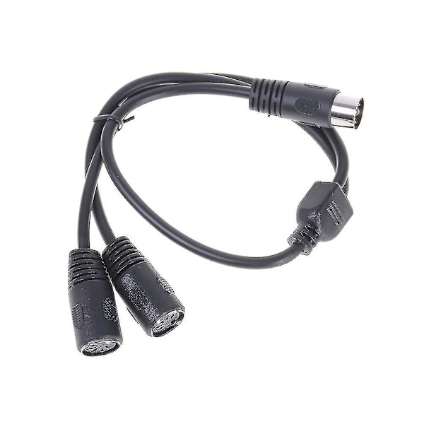 1x 50cm 5-polet Midi Din Y-splitterkabeladapter 1 han-stik til 2 hun-stik Hfmqv