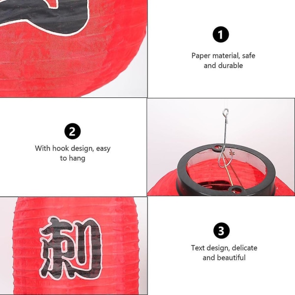 2 kpl Vedenpitävät ulkokäyttöiset lyhdyt Koristeelliset korealaiset sashimi japanilaiset lyhdyt