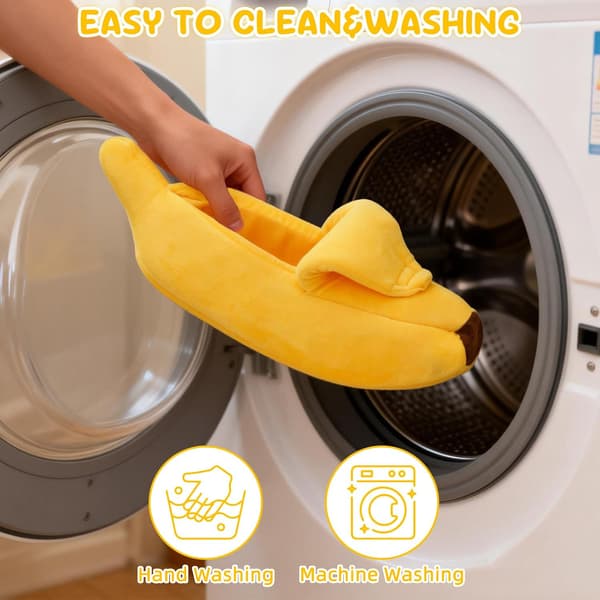 Marsvin seng, plysj banan kosepose gjemmested, gul S