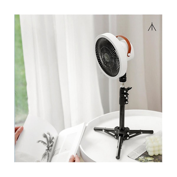 Camping Fan Multifunktionel USB-Bord Tripod Stativ Luftkøler Fan 10000mah Med Natlys Til Udendørs