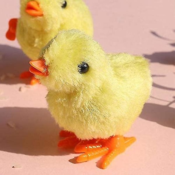 2-pack påsk Vår Avveckling Kyckling Fluffig Hoppa Promenad Kycklingar Nyhet Leksaker för barn Party Favors Påskägg