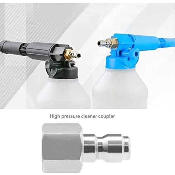 Højtryksrenseradapter. 1/4 tomme hun NPT-fitting Quick Connect-stik 304 rustfrit stål kobling til 5000 PSI sprøjtelanse