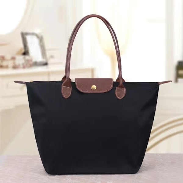 Uusi Longchamp Le Pliage naisten laukku ZX musta (L, musta)