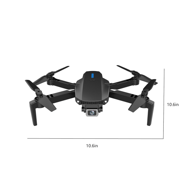 Drone Kameralla Fpv Drone 1080P-kameralla 2.4G Wifi Fpv Rc Quadcopter päättömällä tilassa, seuraa minua, korkeuden pito, lelut Lahjat lapsille aikuisille