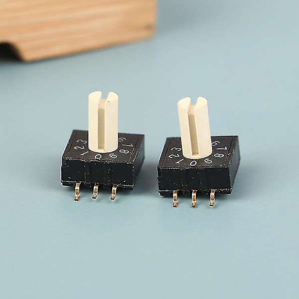 2 st Rm3haf-10 Rotationsvridomkopplare 10 0-9 Kodningsomkopplare Patch 3:3 Med Handtag