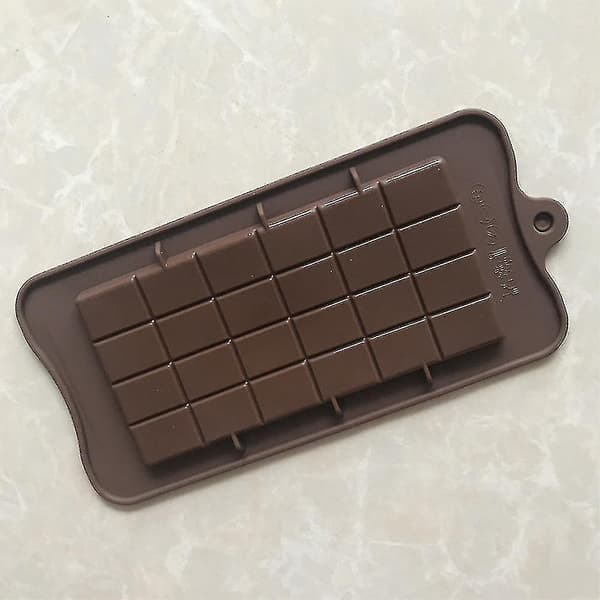 4 stk. Silikon Chokoladeforme, Non-stick Slik, Protein- og Energibarform Bageplade