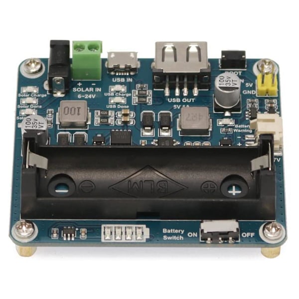 Solcellshanteringsmodul för 6V-24V solpanel, stöder MPPT-funktion, USB-anslutning batteri