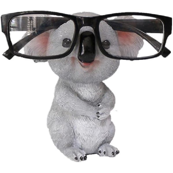 Söt Koala Glasögon Ram Harts Djurstaty Solglasögon Glasögon Display Stativ Skrivbordsdekoration Heminredning