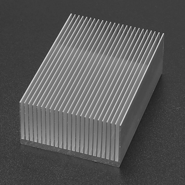 Stor Aluminium Køleplade Varmesænke Radiator Kølefinne Til IC LED Strømforstærker