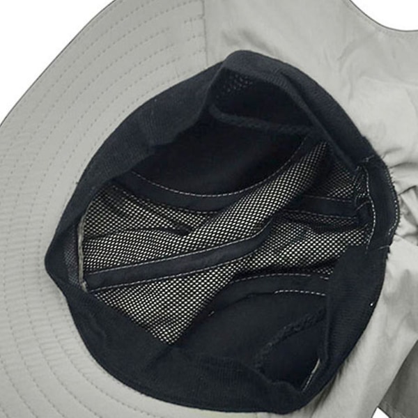 Unisex andningsbar solskydd hatt UV-skydd ansikte nacke flik solhatt ansikte man solhatt sommarhatt arbete casual hatt A