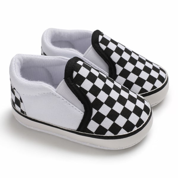 Avslappede og komfortable slip-on sneakers for babygutter, lette sklisikre sko for innendørs og utendørs bruk, vår og høst bule Inner length 12CM