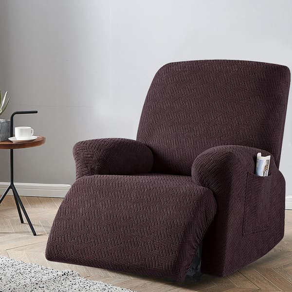 Fåtöljöverdrag, Stretch Vilstolsöverdrag, Vilstolssofföverdrag Randig Jacquard Vilstolssofföverdrag Möbelskydd, Stil 2